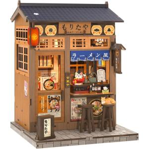 CUTEBEE Book Nook Kit, DIY Miniature House Kits for Adult and Teens, Dollhouse Booknook Tiny House, Bookshelf 3D Wooden Puzzle, DIY Craft Gifts for Family and Friends (Bella’s Ice Cream)(Morita-Ya)