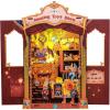 imageCUTEBEE Book Nook Kit  DIY Miniature House Dollhouse Kit for Adult and Teens Booknook Bookshelf Decor Alley Model Build with LED Light Gifts for Family and Friends Amazing Toys Store