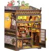 imageCUTEBEE Book Nook Kit  DIY Miniature House Dollhouse Kit for Adults and Teens Booknook Tiny House Ice Cream Shop Bookshelf Decor 3D Wooden Puzzle Gifts for Family Friends Bellas Ice CreamFantasy Plant Shop