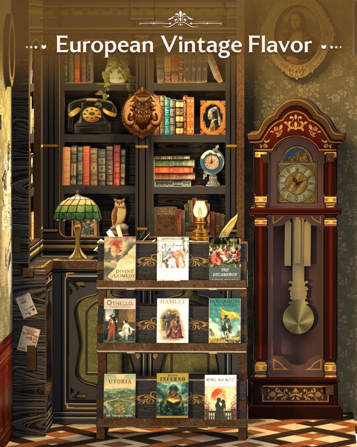 image:imageCUTEBEE Book Nook Kit DIY Miniature House Kits for Adult and Teens Dollhouse Mini Booknook Music House Bookshelf DIY Craft Gifts for Family and FriendsMemories Music BookshopOwl Bookstore