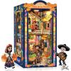image:imageCUTEBEE Book Nook Kit  DIY Miniature House Kit for Adults 3D Wooden Puzzle Bookshelf Insert Decor Day of The Dead Booknook Mexican Folklore LED Miniature Kit Unique Gifts Plaza de Los Muertos