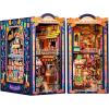 image:imageCUTEBEE Book Nook Kit  Mexican Fiesta DIY Miniature Dollhouse Vibrant LED Bookshelf Decor Alley Model for Adults Teens Gifts for Family and FriendsPlaza de Los Muertos
