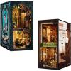 image:imageCUTEBEE Book Nook Kit  DIY Dollhouse Miniature House Kit Booknook for Adults and Teens Tiny House Bookshelf Insert Room Decor Model Build Gifts for Friends and Family