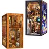 image:imageCUTEBEE DIY Book Nook Kit DIY Dollhouse Booknook Bookshelf Insert Decor Alley Bookends Model BuildCreativity Kit with LED Light Eternal BookstoreNebula Common Room