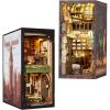 image:imageCUTEBEE DIY Book Nook Kit for Adult DIY Miniature House Kit Dollhouse Booknook Bookshelf Decor Alley Bookends Model Build with LED Light Gifts for Family and Friends