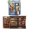 image:imageCUTEBEE 2 Pack Book Nook Kit  DIY Miniature House Dollhouse Kit for Adults and Teens Bookshelf Decor 3D Wooden Puzzle Gifts for Family Friends Corner Coffee Shop amp Literature Bookstore