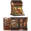 image:imageCUTEBEE Book Nook Kit  DIY Miniature House Coffee Shop Dollhouse Kit for Adults and Teens Booknook Tiny House Bookshelf Decor 3D Wooden Puzzle Gifts for Family Friends